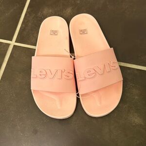 Levis Women's 3D-Slide Sandals Bold Logo Slip-On Shoes